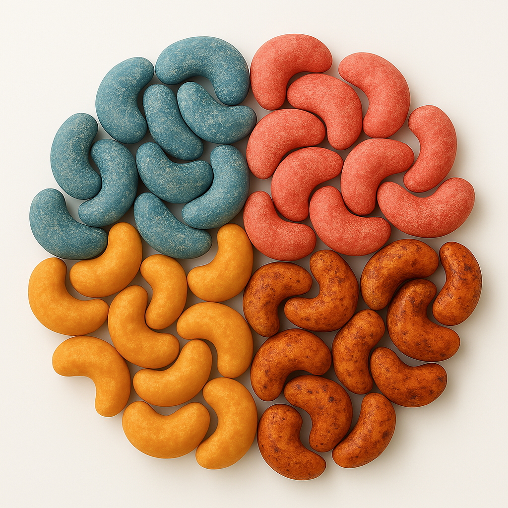 Sampler Bundle: Munch Craft Cashews 4-Pack Variety Mix
