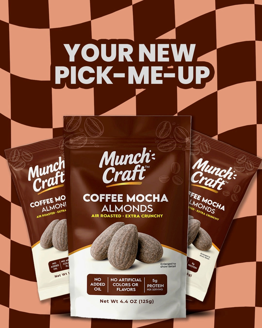 Coffee Mocha Almonds – Pantry Bag (4.4oz)