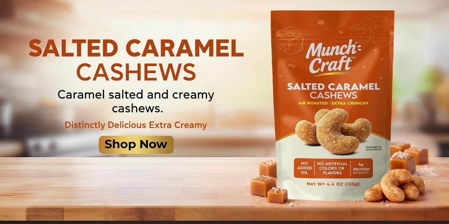 Salted Caramel Cashews – Pantry Bag (4.4oz)