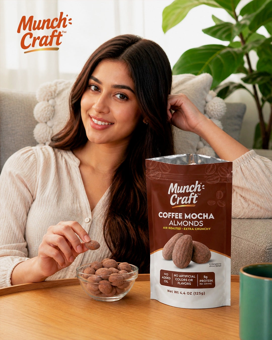 Coffee Mocha Almonds – Pantry Bag (4.4oz)