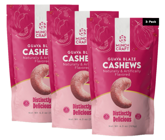Guava Blaze Cashews - 3-Pack (4.3 oz each x 3)
