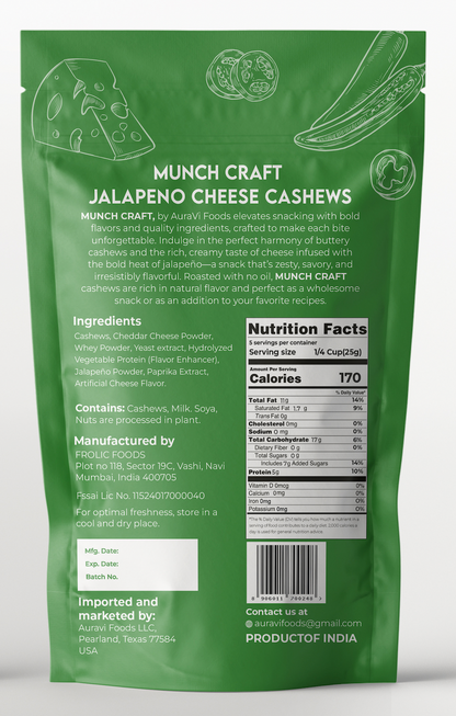 Jalapeno Cheese Cashews