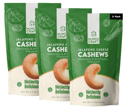 Jalapeno Cheese Cashews 3-Pack (4.3 oz each x 3)