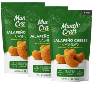 Jalapeño Cheese Cashews – Pantry Bag (4.4oz)